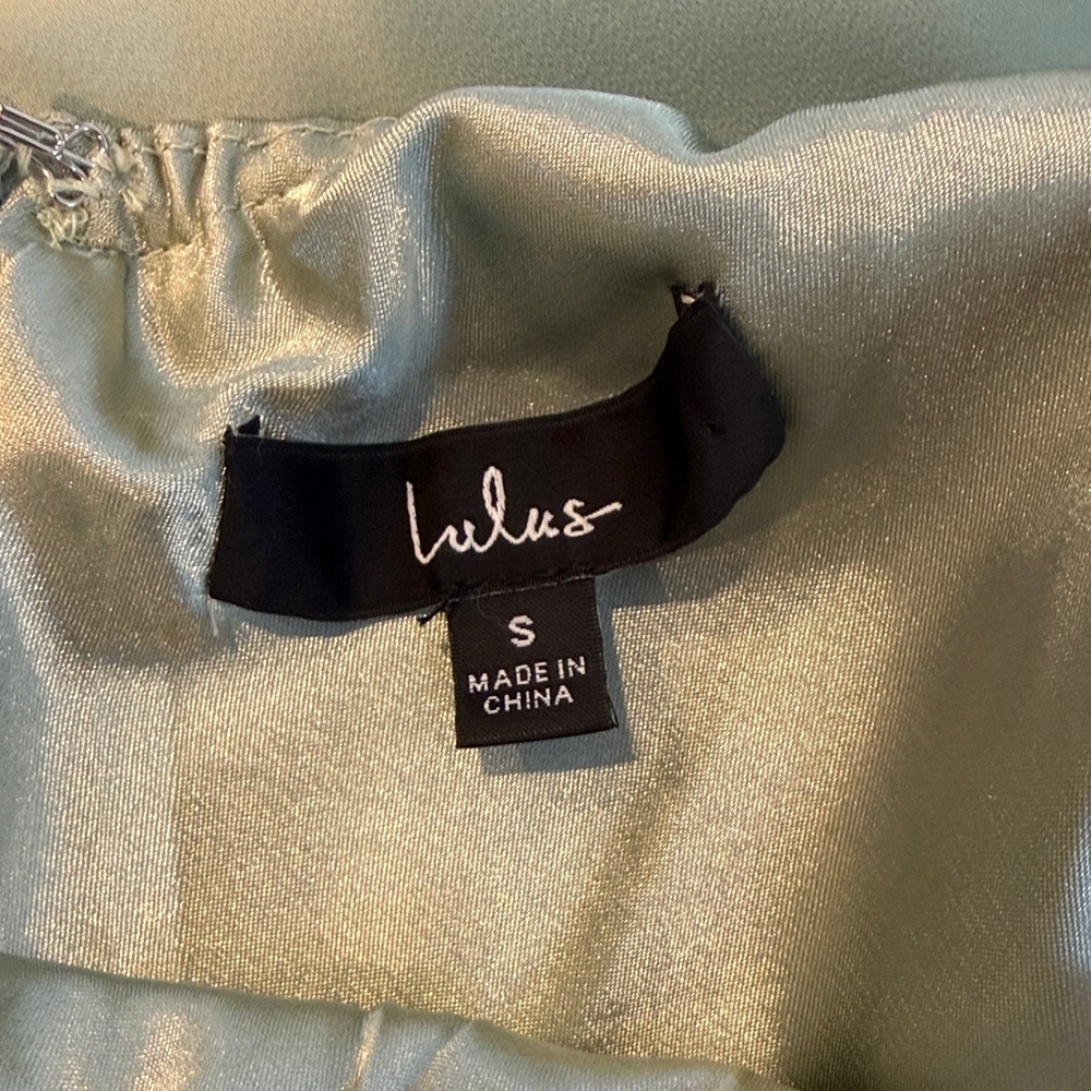 Lulu's Mint Green Strapless Cutout Slip Dress - Picture 6 of 6
